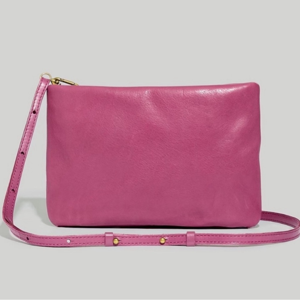 NWT Madewell The Puff Crossbody Bag Pink/Purple
